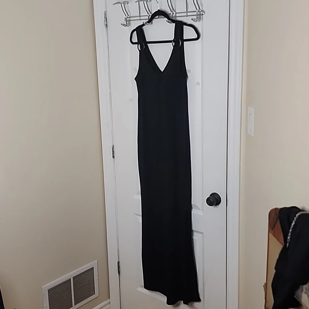 green envelope maxi dress Khari | Bottle Green High-Neck Twisted Maxi Dress With Drape main image 1